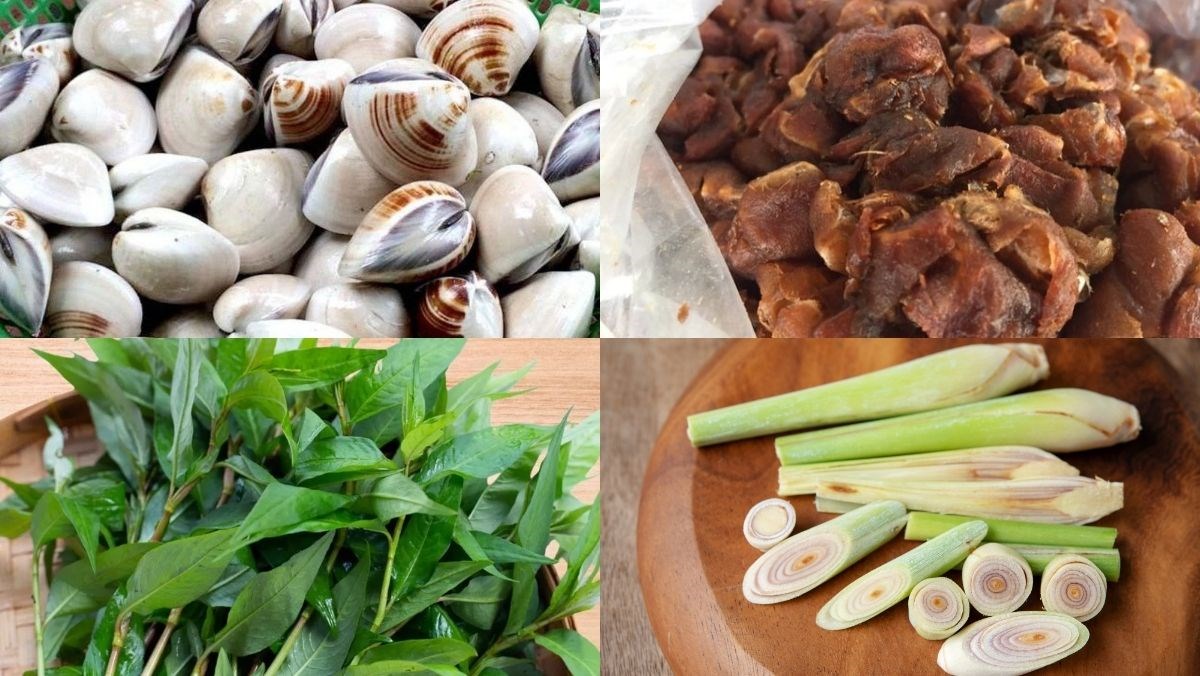 Nguyên liệu món ăn ngao xào me