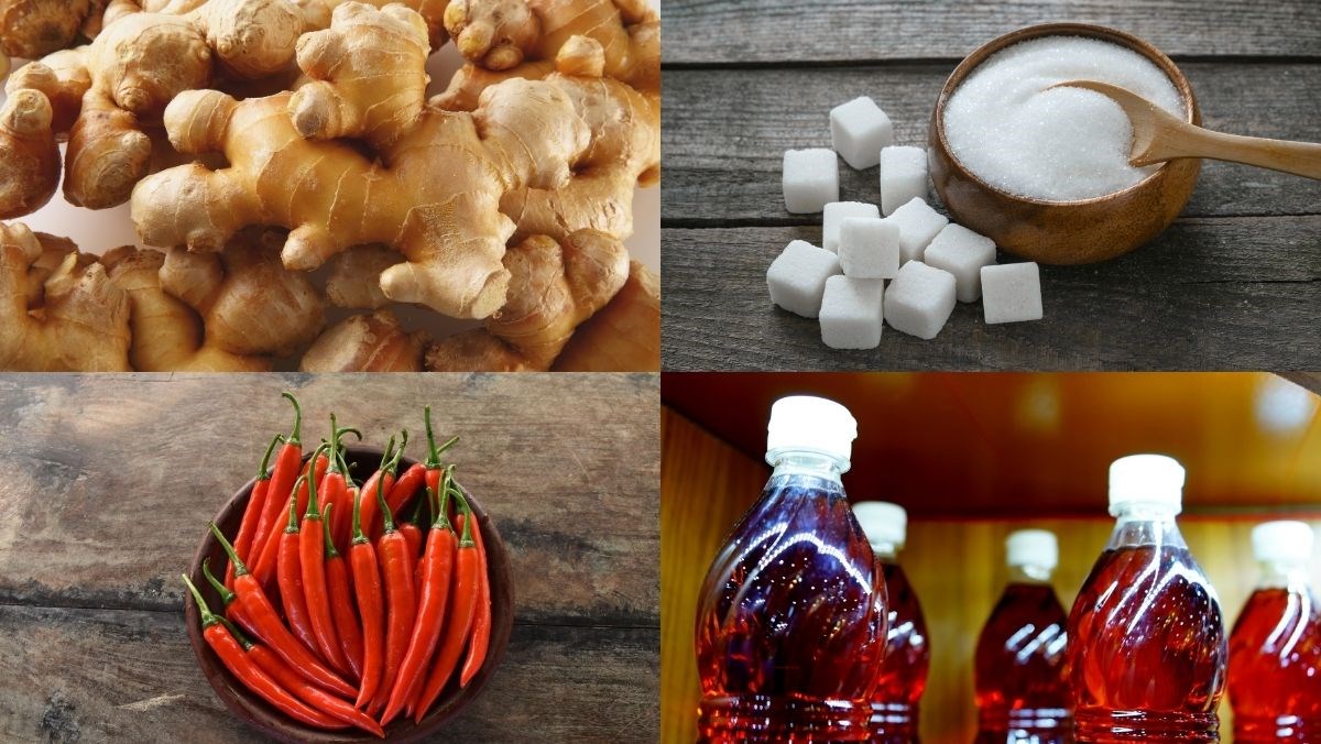 Nguyên liệu món ăn nước chấm vịt luộc