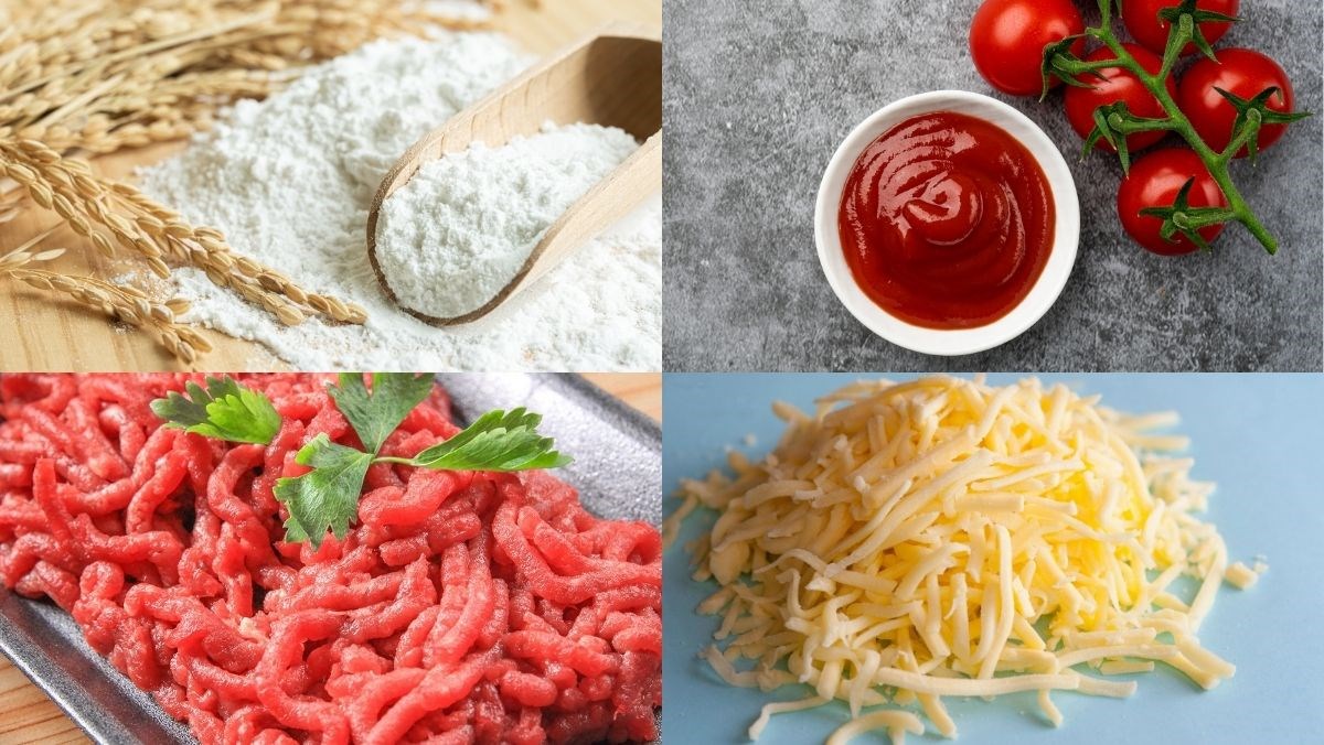 Nguyên liệu món ăn pizza nhồi