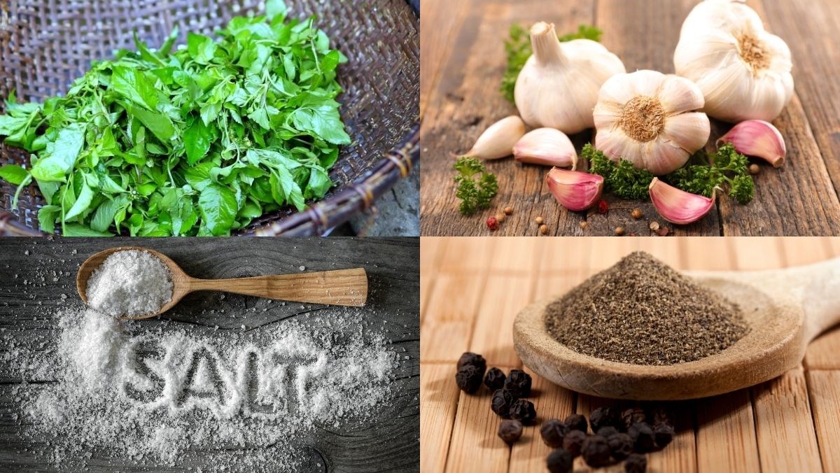 Nguyên liệu món ăn rau xuyến chi xào tỏi