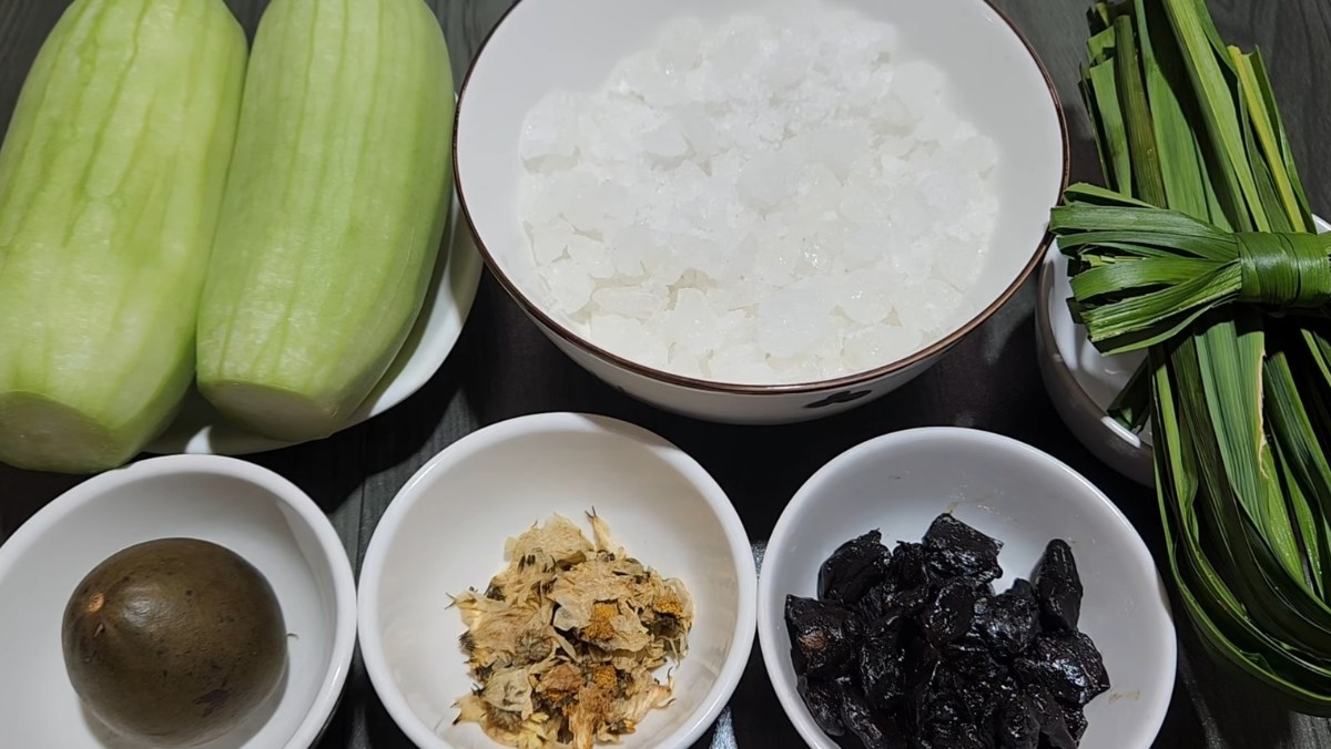 Nguyên liệu món ăn cách nấu nước sâm lạnh