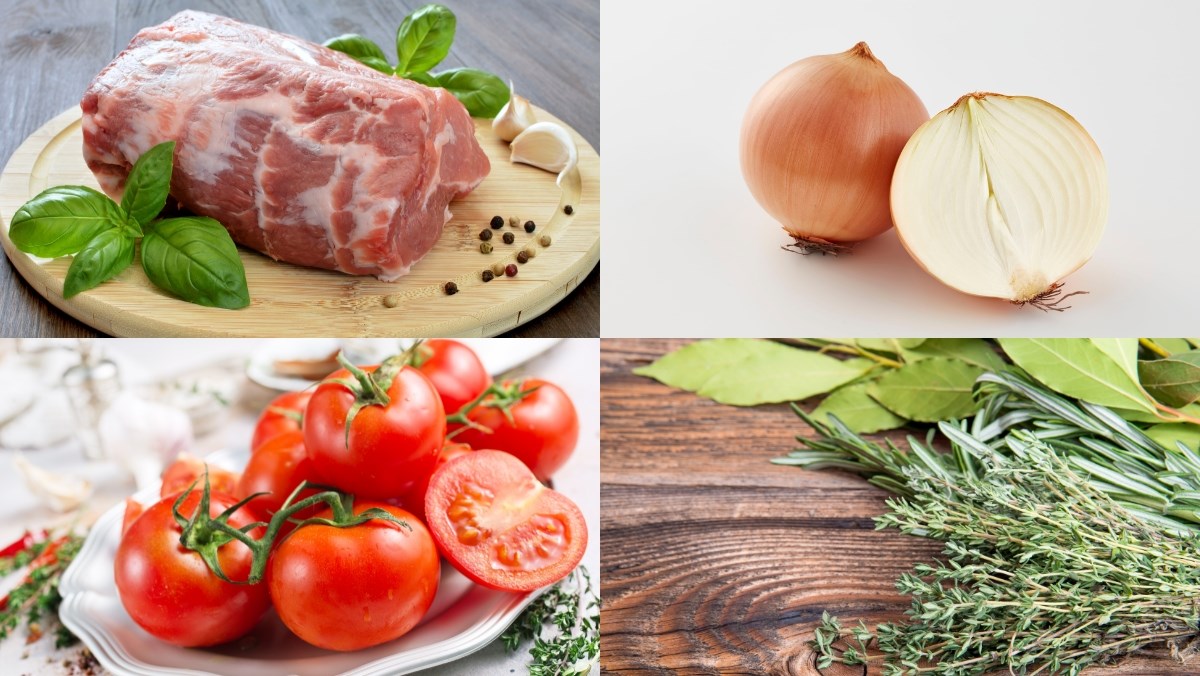 Nguyên liệu món ăn công thức làm thịt nướng kiểu nga