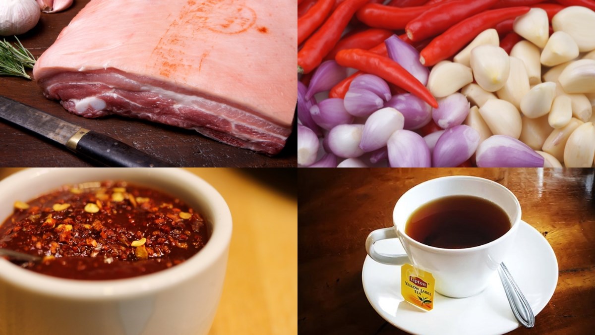 Nguyên liệu món ăn cách làm thịt thưng