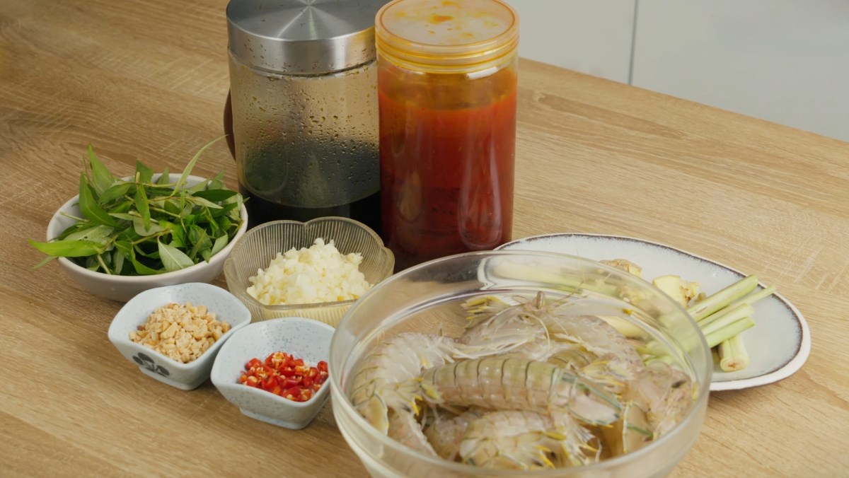 Nguyên liệu món ăn cách chế biến tôm tít rang
