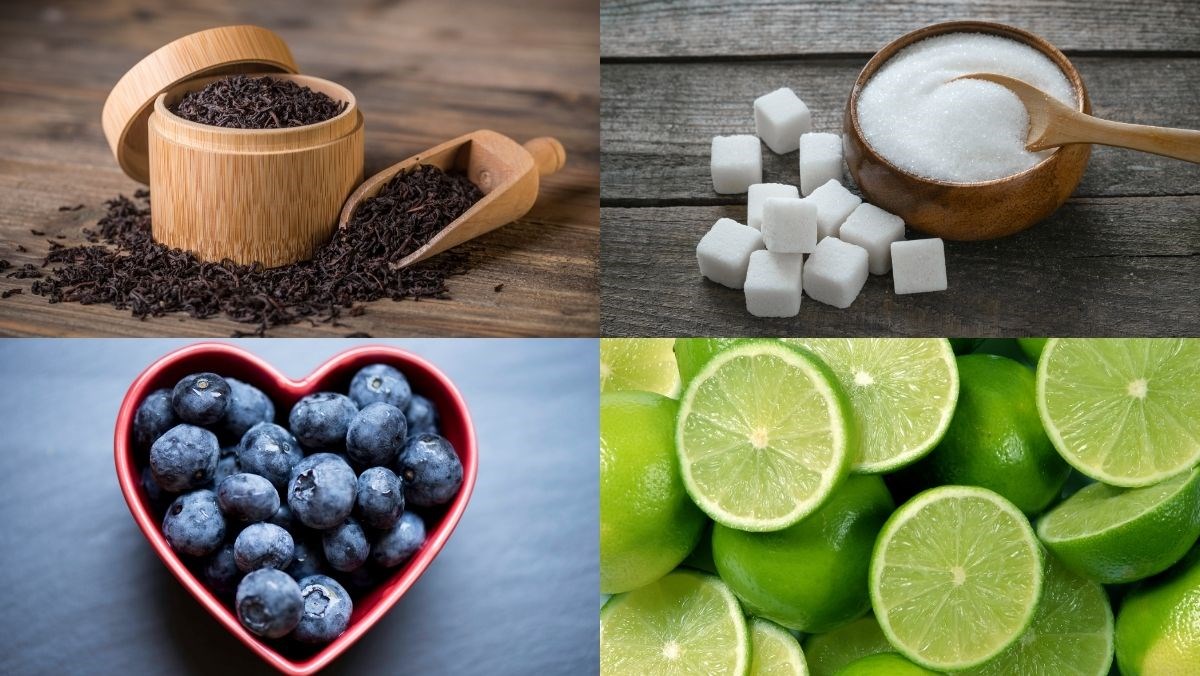 Nguyên liệu món ăn trà chanh việt quất