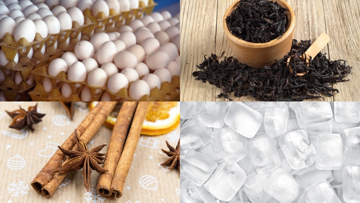 Nguyên liệu món ăn cách làm món trứng trà