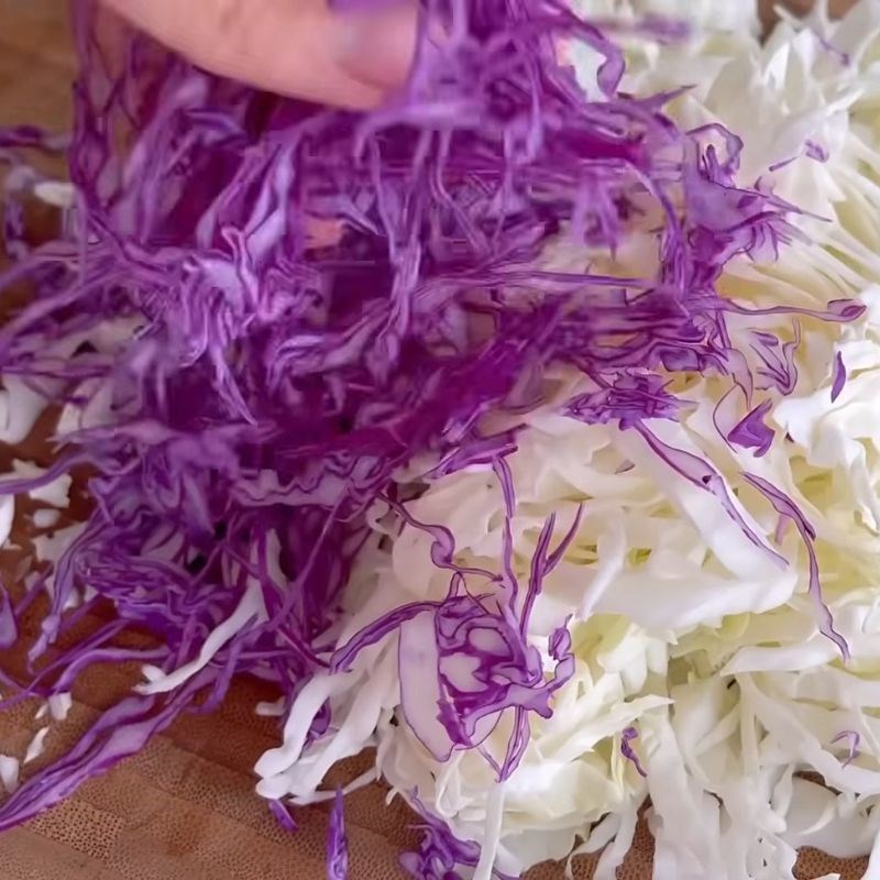 Bước 1 Sơ chế rau củ quả tươi Gỏi chay ngũ sắc