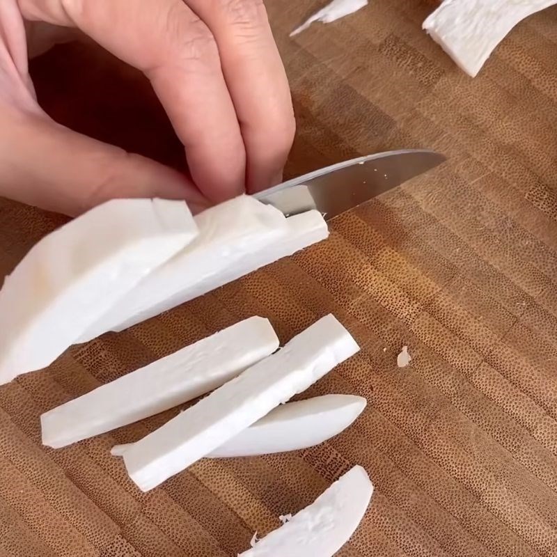 Bước 2 Chuẩn bị nhân gỏi chay Gỏi chay ngũ sắc