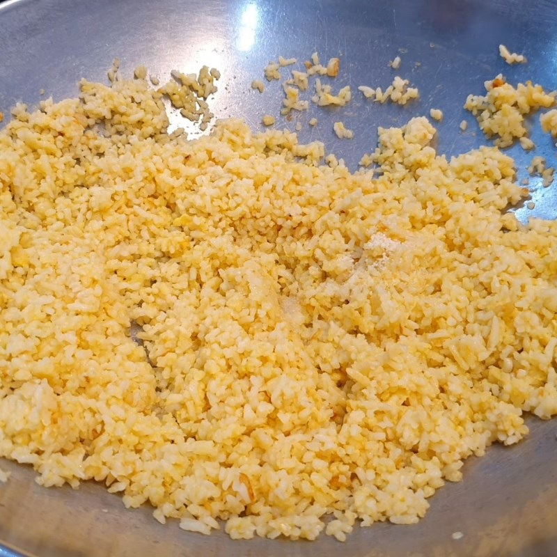 Bước 4 Chiên cơm Cơm chiên bò xào