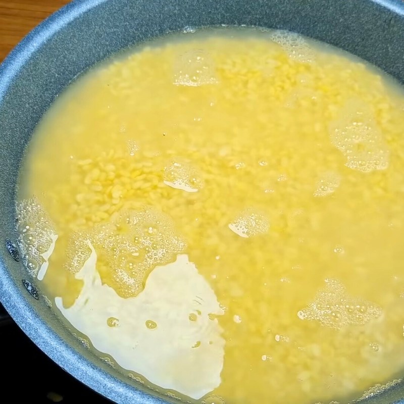 Bước 3 Chế biến nhân đậu xanh Bánh ít bột năng