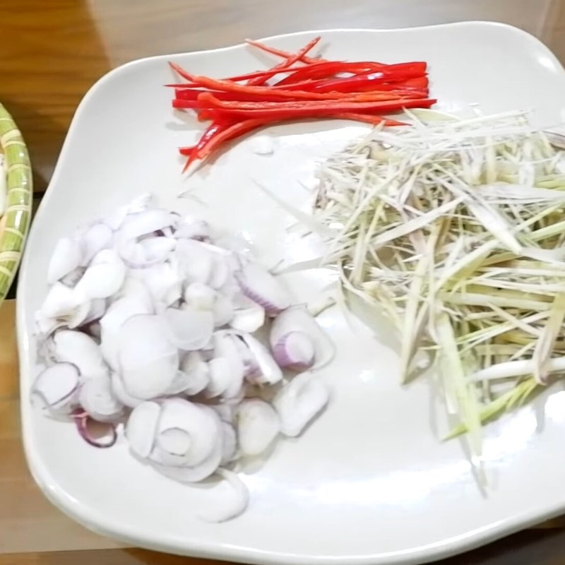 Bước 4 Chiên các nguyên liệu phụ Ba ba rang muối