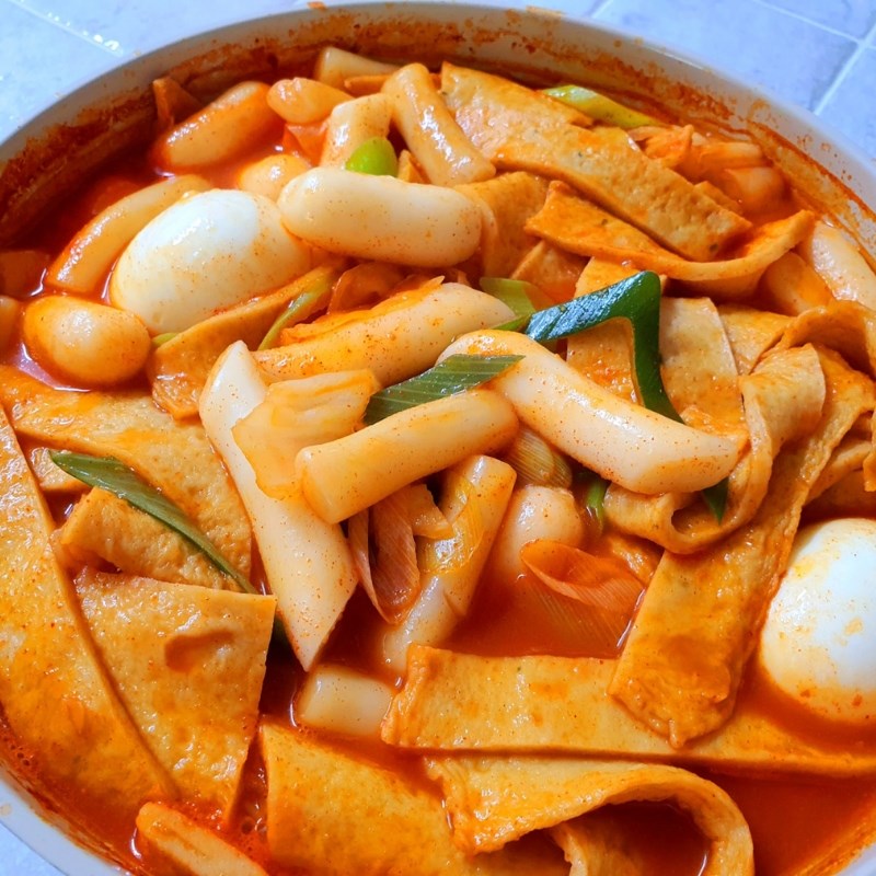 Bước 4 Thành phẩm Tokbokki chả cá