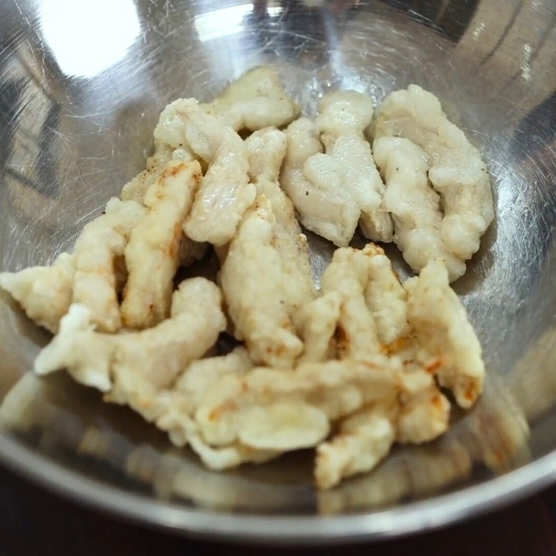 Bước 4 Chiên giòn thịt heo Thịt heo chiên giòn sốt chua ngọt Hàn Quốc