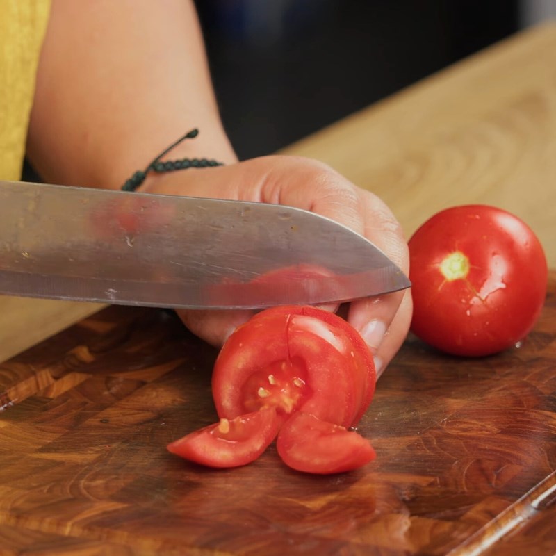 Bước 2 Chuẩn bị các nguyên liệu khác Lá vông vang nấu canh chua