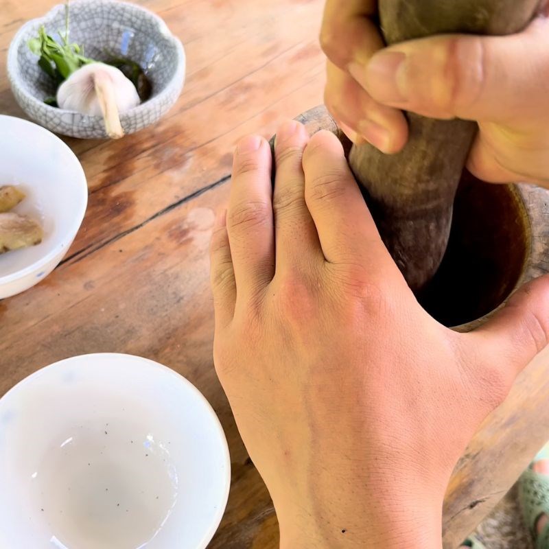 Bước 2 Chuẩn bị gia vị ướp đặc sản Tây Bắc Thịt trâu nướng tảng