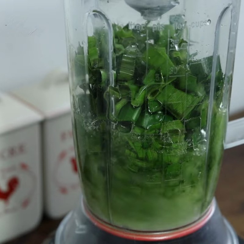 Bước 1 Chuẩn bị nước lá dứa tươi và dừa non Bánh xu xê cốm