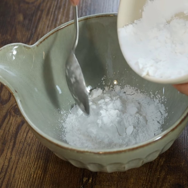 Bước 4 Chuẩn bị vỏ bánh xu xê màu xanh Bánh xu xê cốm