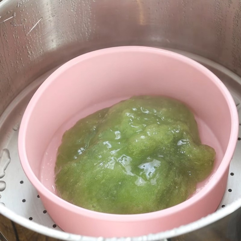 Bước 4 Chuẩn bị vỏ bánh xu xê màu xanh Bánh xu xê cốm