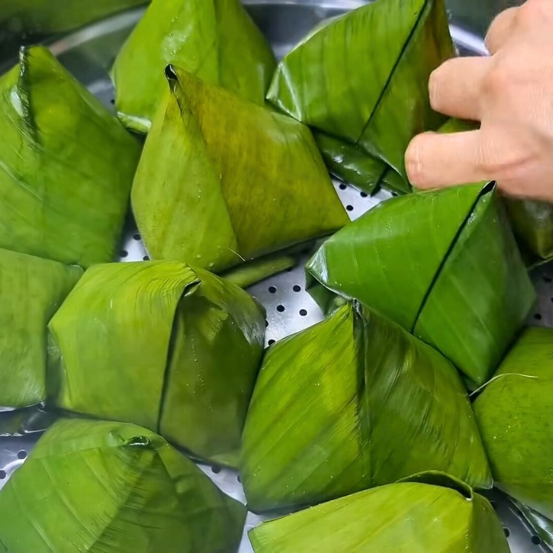 Bước 6 Hấp bánh Bánh ít bột năng