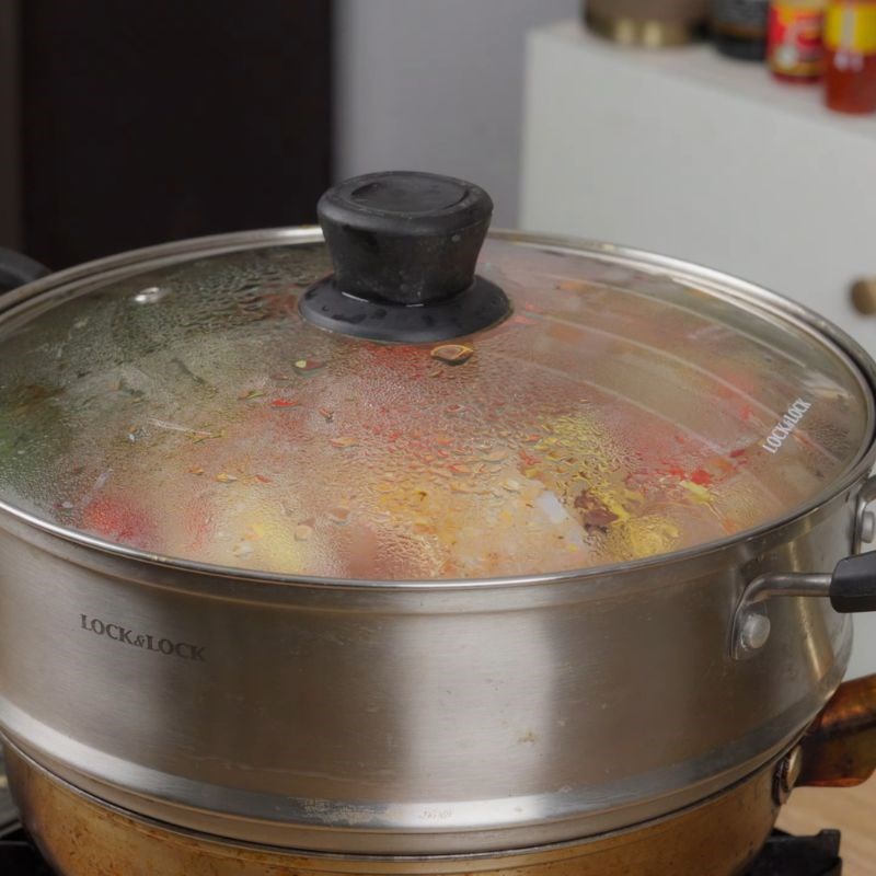 Bước 3 Hấp cá đinh lăng cách thủy Cá hấp đinh lăng