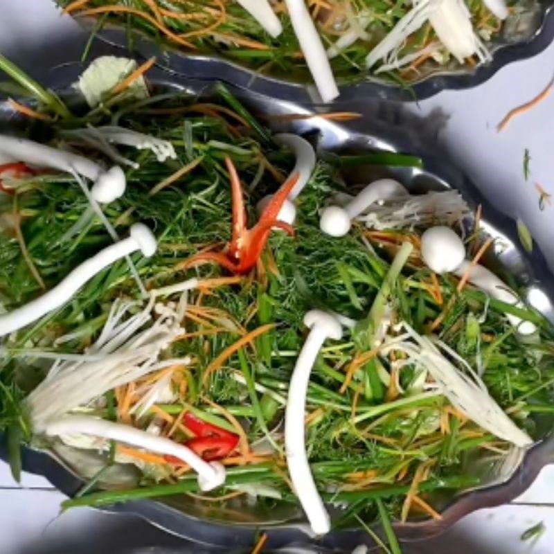 Bước 4 Hấp cá tầm và hoàn thành món ăn Cá tầm hấp xì dầu