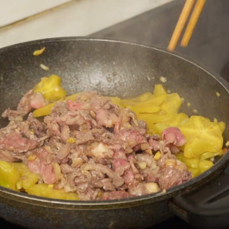 Bước 5 Hoàn thành món thịt bò xào khế Thịt bò xào khế