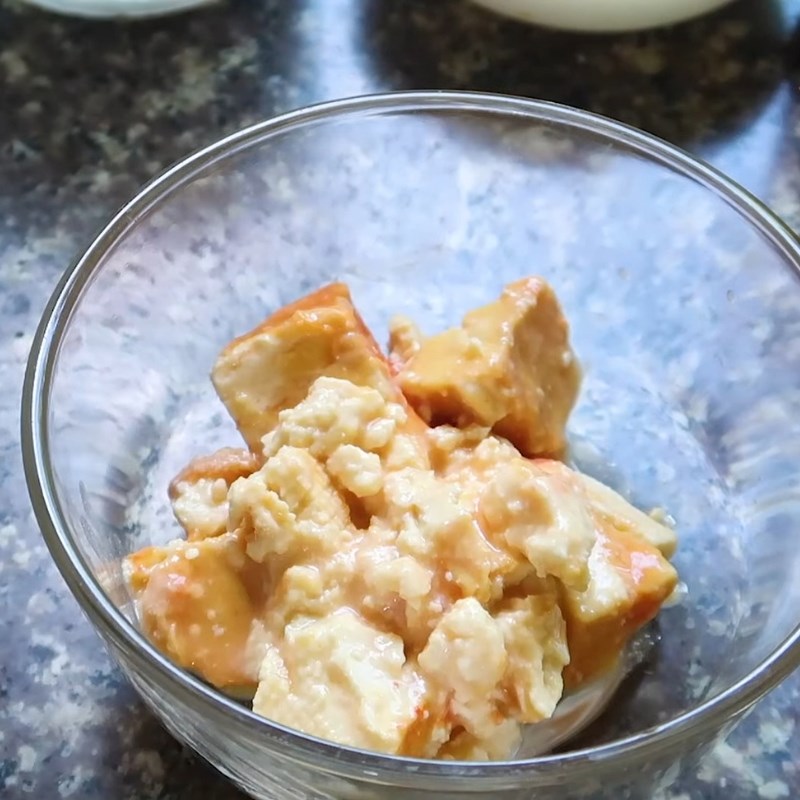 Bước 2 Hướng dẫn cách pha chao chấm rau luộc đậm đà Rau luộc chấm chao