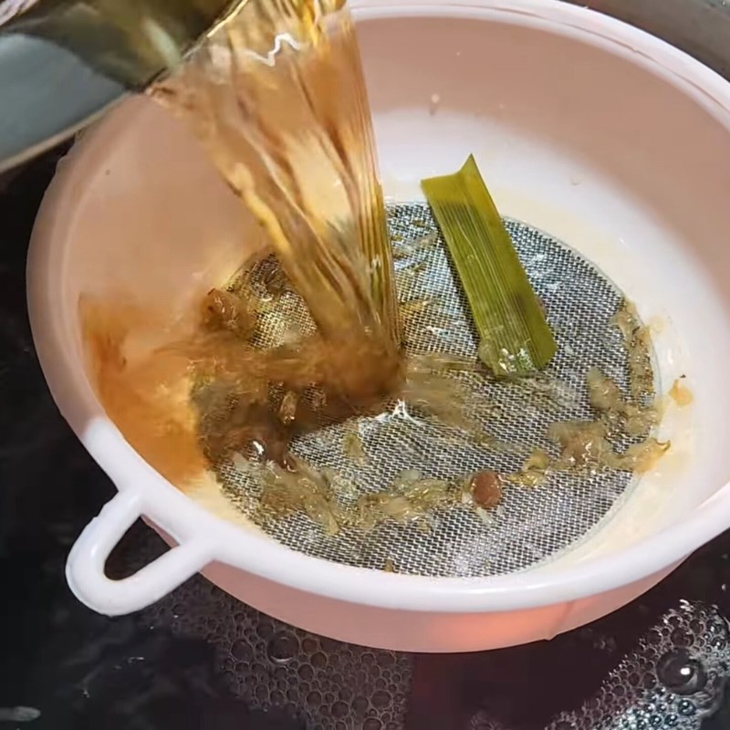 Bước 3 Lọc và bảo quản nước sâm lạnh Sâm lạnh