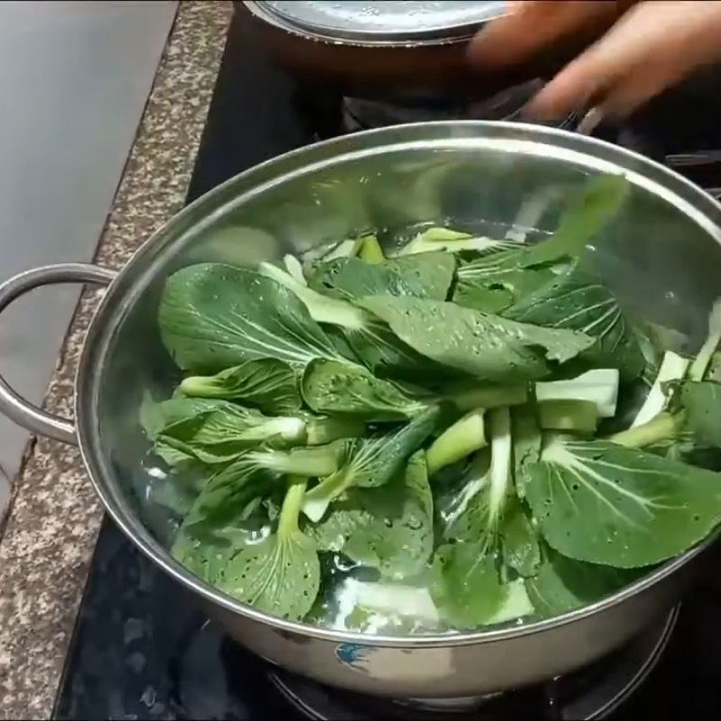 Bước 2 Luộc cải chíp đúng cách Cải chíp luộc