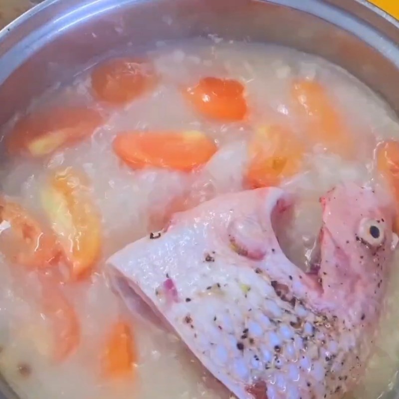 Bước 4 Nấu canh Cá nấu dọc mùng miền Bắc