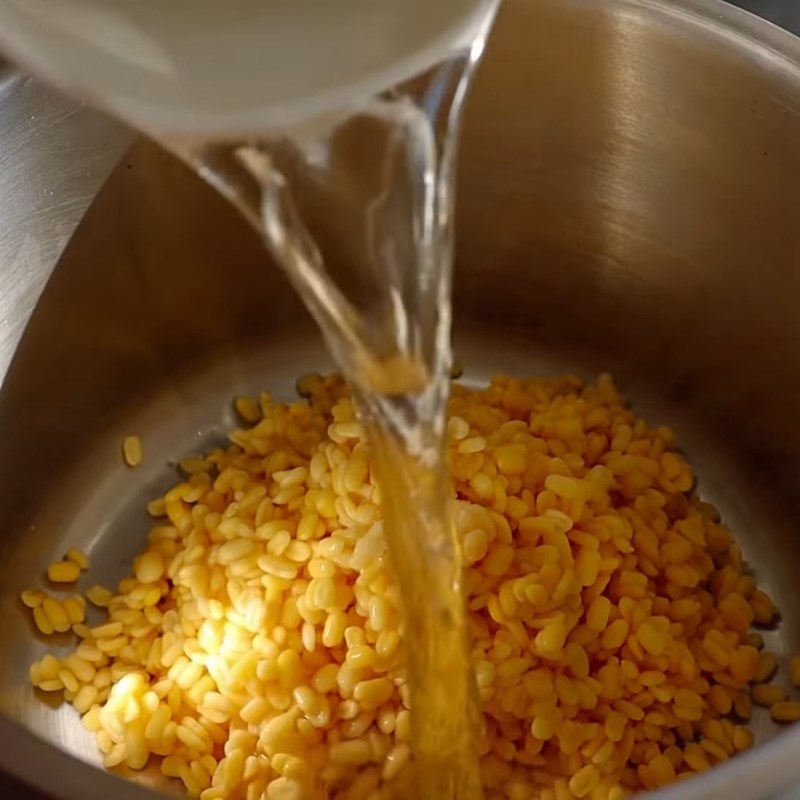 Bước 2 Nấu đậu xanh mềm nhừ Chè xanh đánh