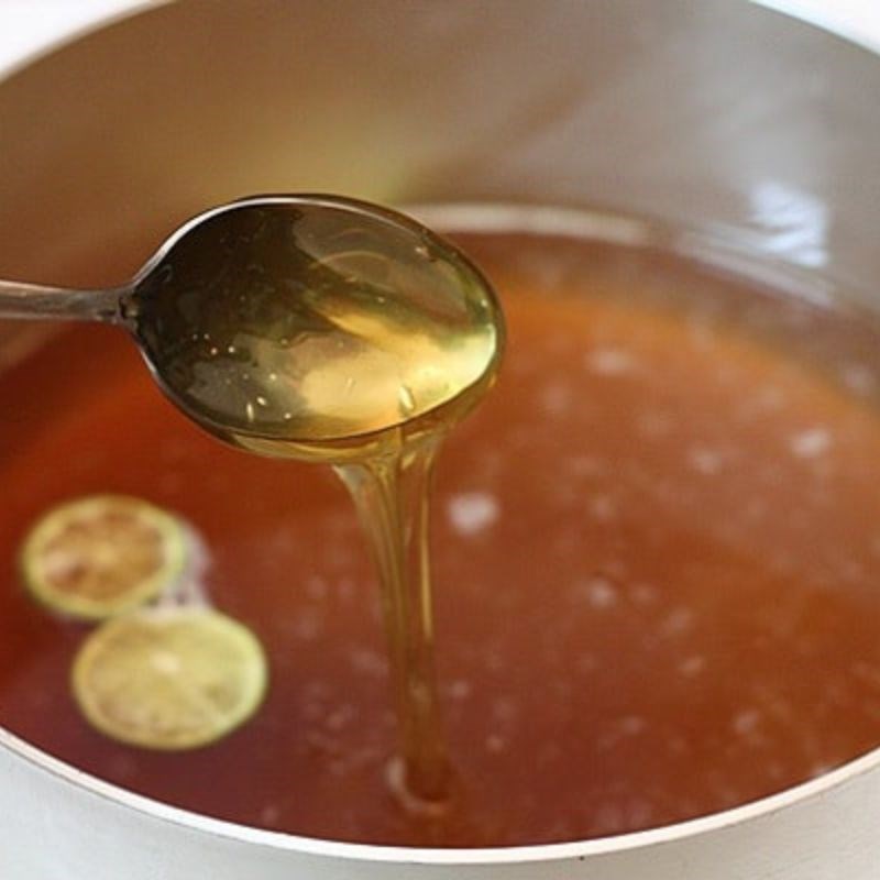 Bước 2 Nấu nước đường Trà chanh việt quất