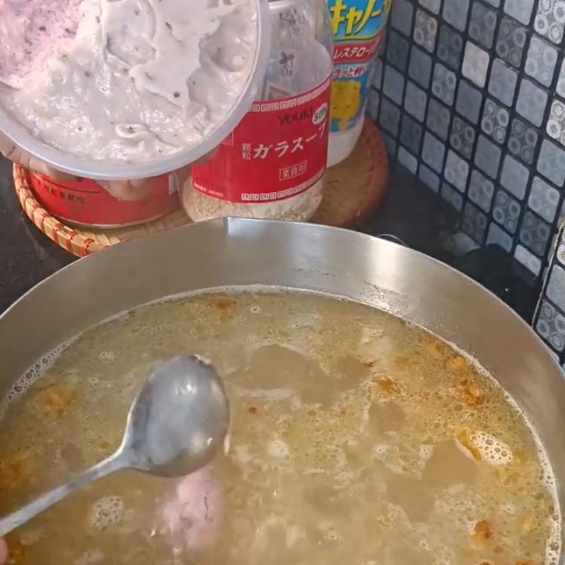 Bước 5 Nấu nước lèo bánh canh cá bã trầu Bánh canh cá bã trầu