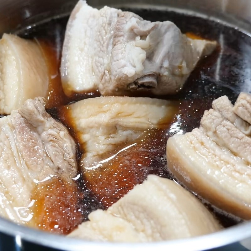 Bước 4 Nấu nước mắm ngâm đậm đà, chuẩn vị miền Trung Thịt ngâm mắm miền Trung