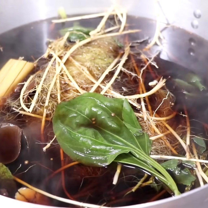 Bước 3 Nấu nước sâm mía lau (tiếp theo) Nước sâm mía lau