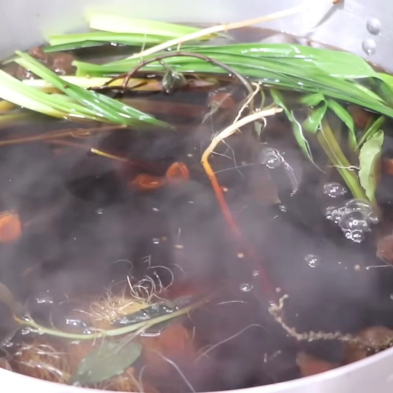 Bước 3 Nấu nước sâm mía lau (tiếp theo) Nước sâm mía lau