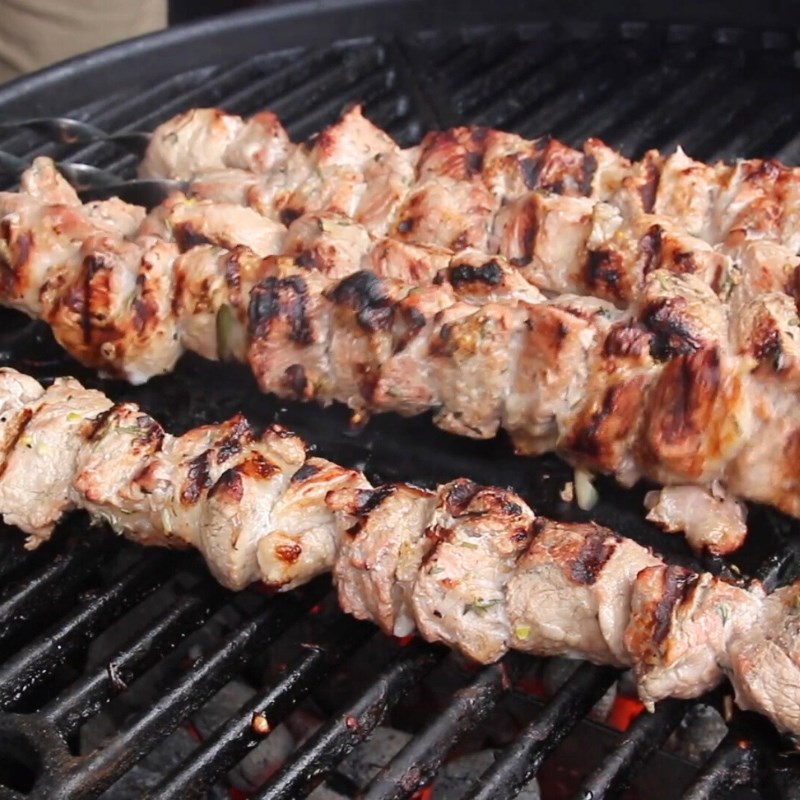 Bước 3 Nướng thịt xiên kiểu Nga Thịt nướng kiểu Nga