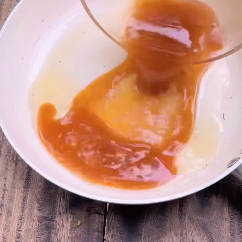 Bước 4 Pha nước chấm mắm me Bánh tráng cuốn trứng lòng đào