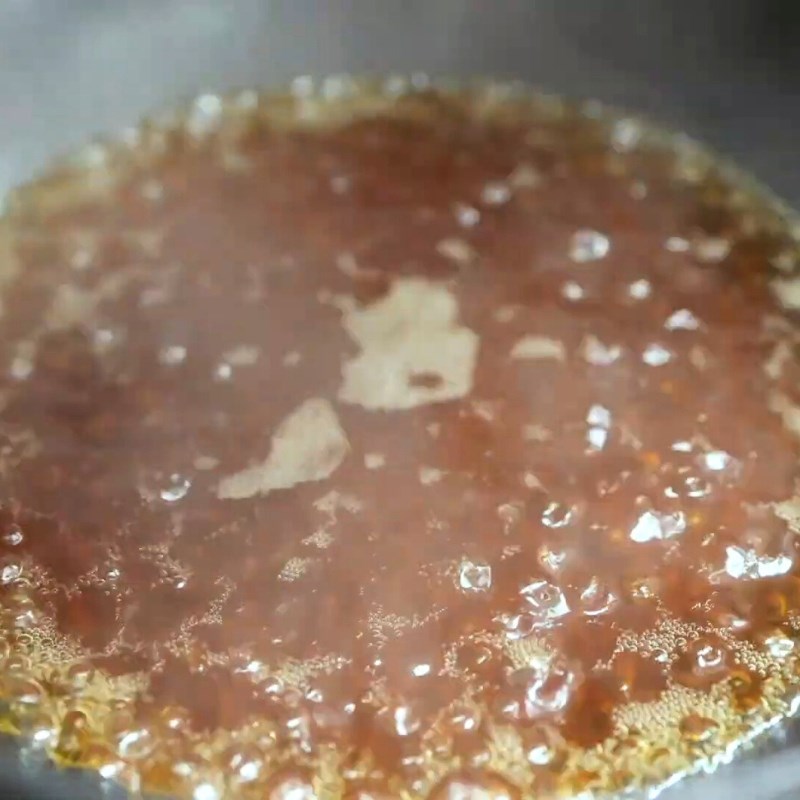 Bước 5 Pha và nấu sốt chua ngọt Hàn Quốc Thịt heo chiên giòn sốt chua ngọt Hàn Quốc