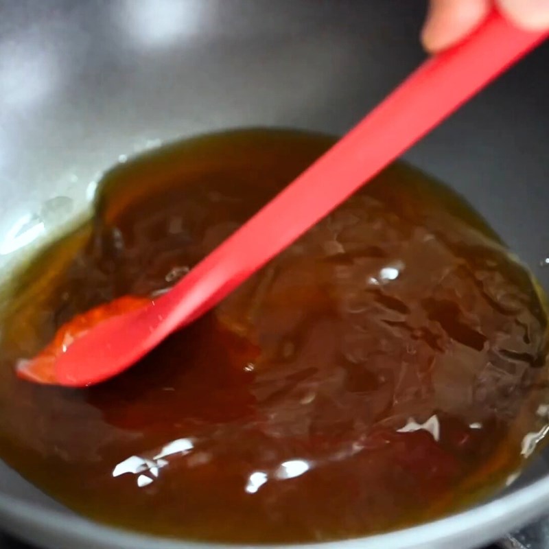 Bước 5 Pha và nấu sốt chua ngọt Hàn Quốc Thịt heo chiên giòn sốt chua ngọt Hàn Quốc