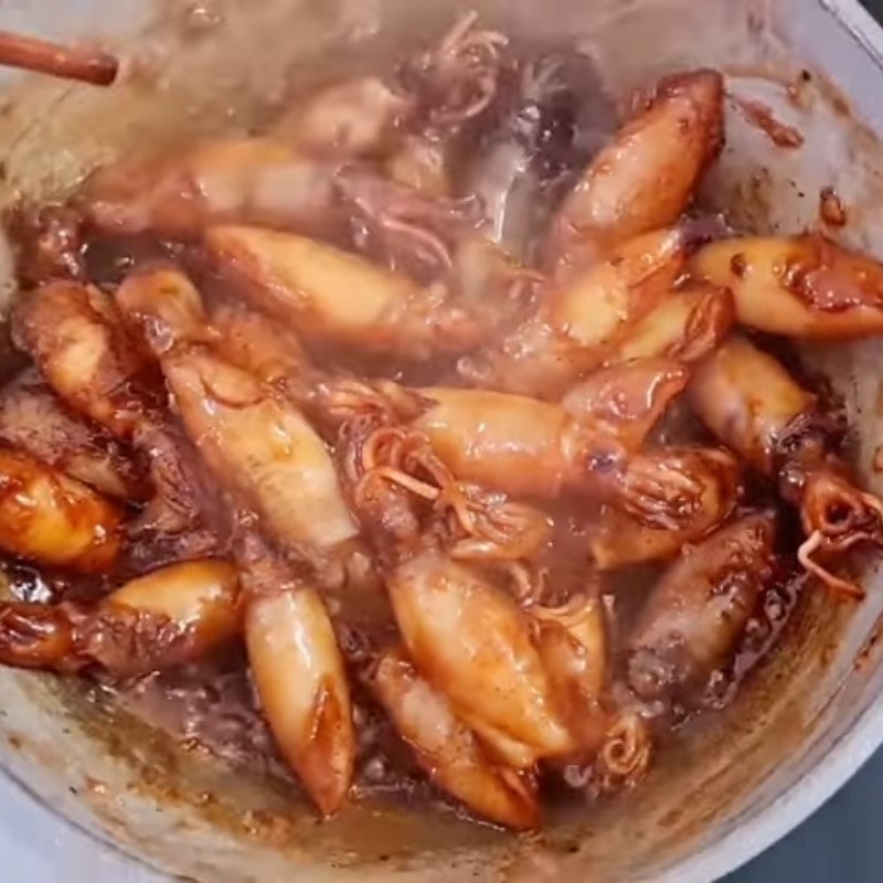 Bước 4 Rim mực cơm chiên nước mắm Mực cơm chiên mắm