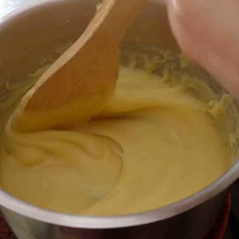 Bước 4 Sên chè xanh đánh thơm béo Chè xanh đánh