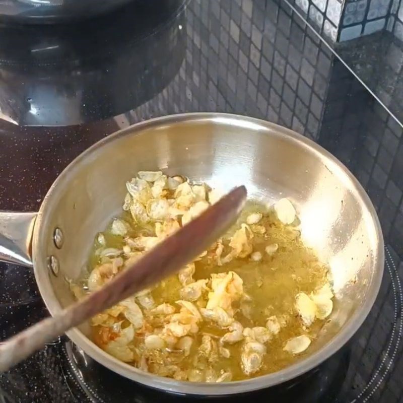 Bước 2 Sơ chế bột bánh canh và củ nén Bánh canh cá bã trầu