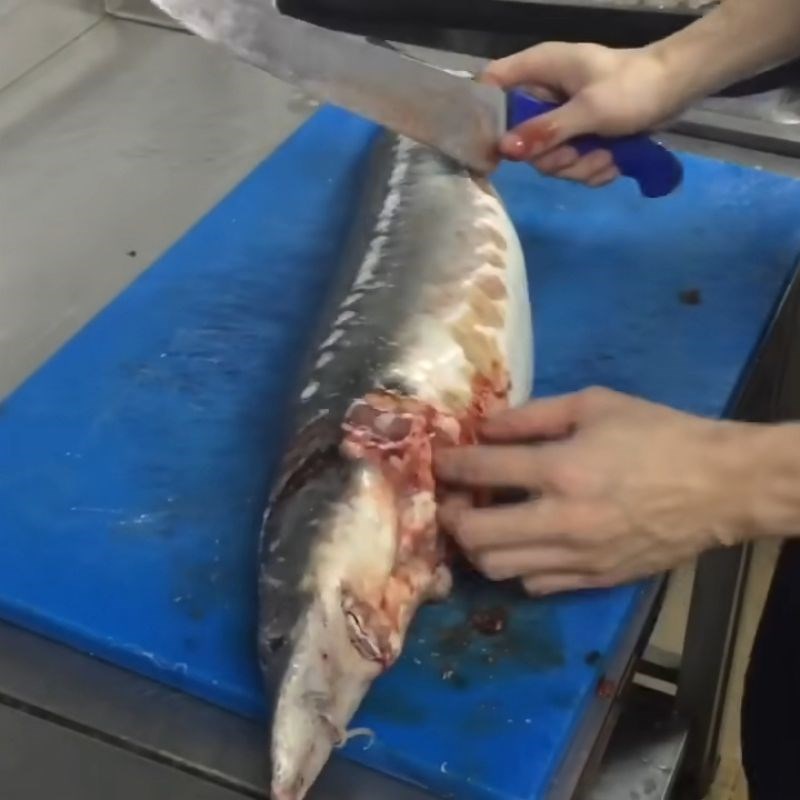 Bước 1 Sơ chế cá tầm và rau củ Cá tầm hấp xì dầu