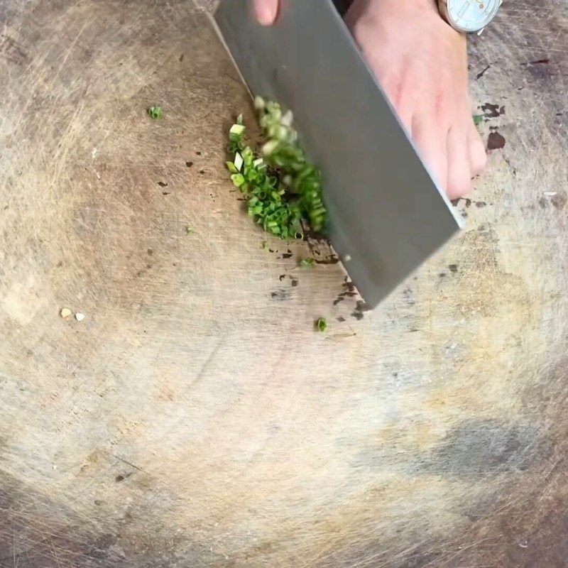 Bước 1 Sơ chế nguyên liệu Cơm rang giòn