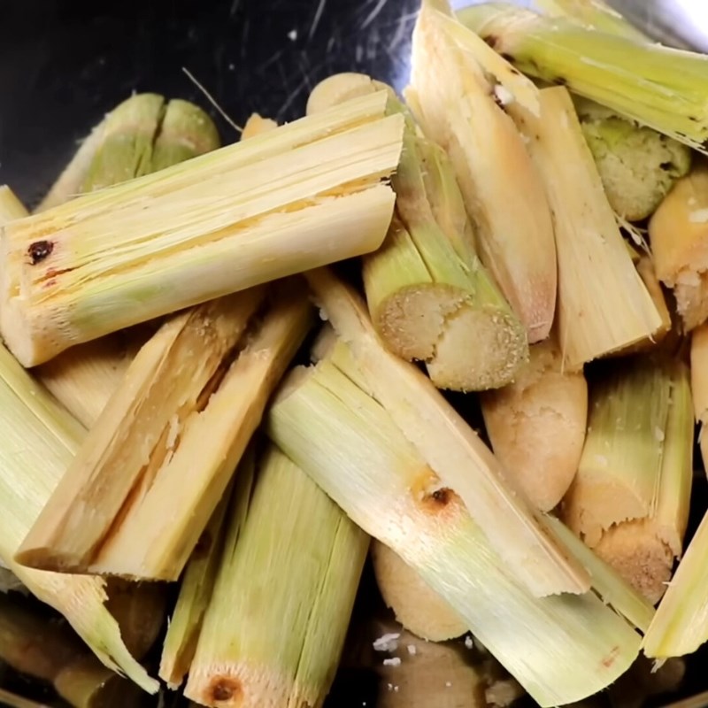Bước 1 Sơ chế nguyên liệu nấu sâm mía lau Nước sâm mía lau