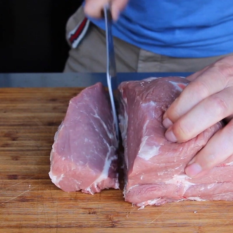 Bước 1 Sơ chế thịt heo Thịt nướng kiểu Nga