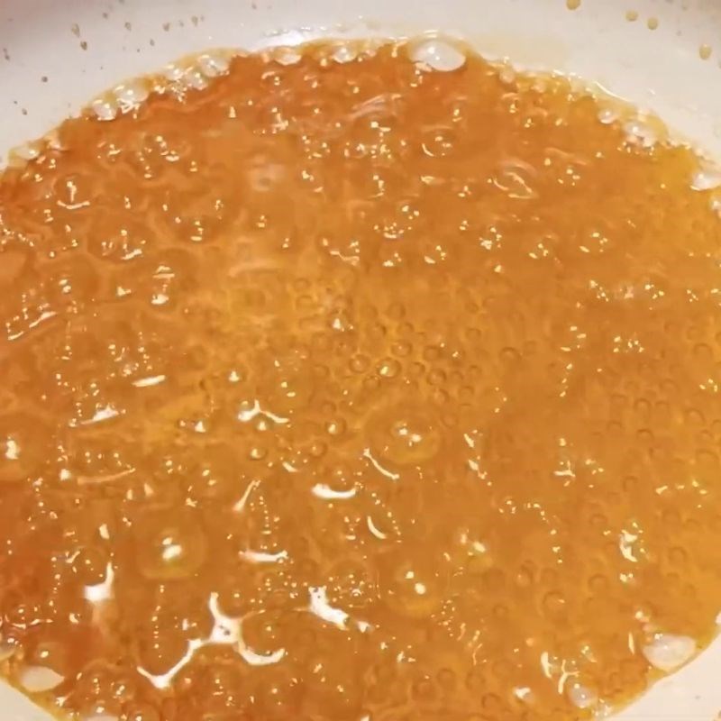 Bước 1 Thắng đường caramel vàng óng, không đắng Bánh flan Tây Ban Nha