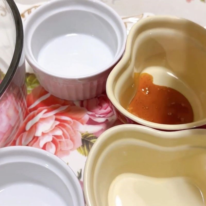 Bước 1 Thắng đường caramel vàng óng, không đắng Bánh flan Tây Ban Nha