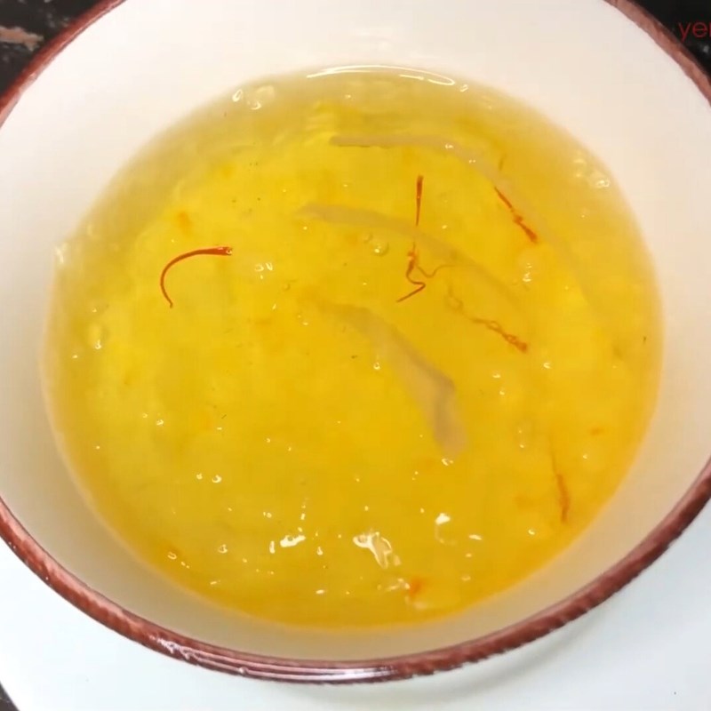 Bước 5 Thành phẩm Yến chưng saffron